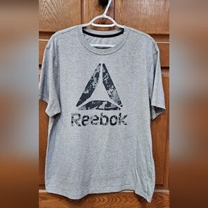 Reebok Men's Gray Logo Tee